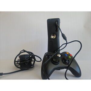 Xbox 360 S Slim Model 1439 (Black) - 1 Controller, Tested & Working - No HDMI